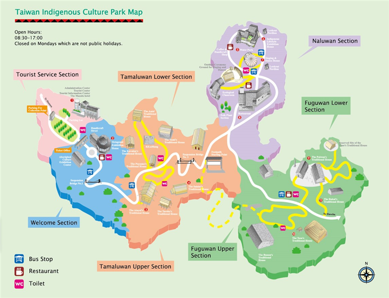 Taiwan Indigenous Culture Park Map
